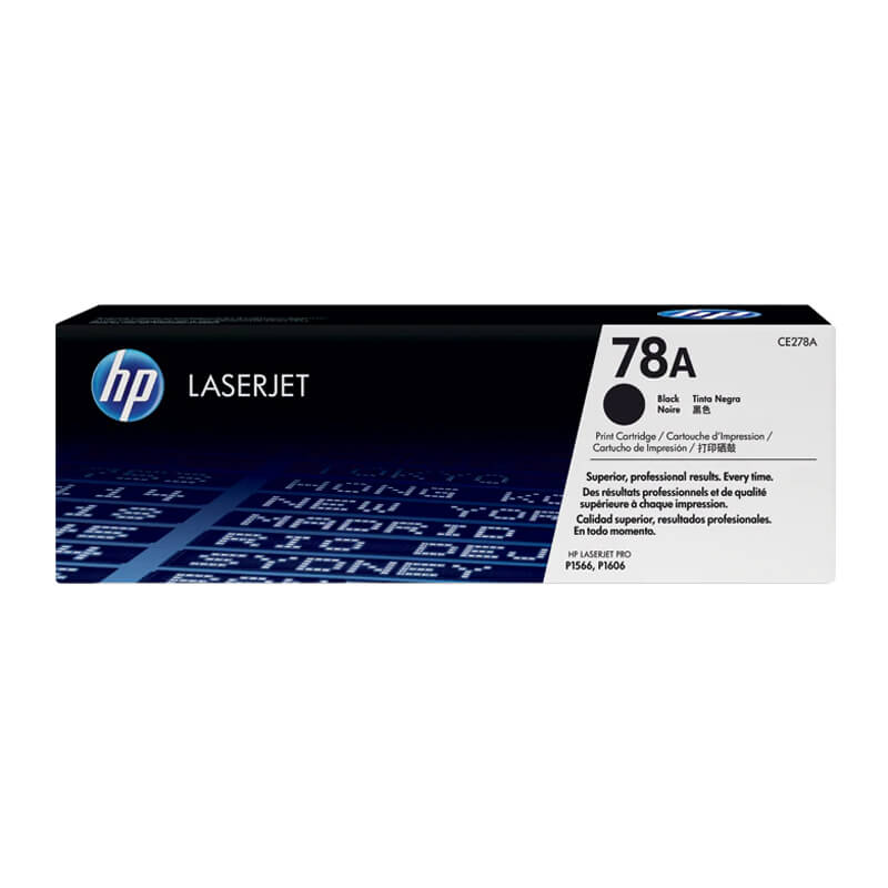 HP 78A Black Original LaserJet Toner Cartridge, CE278A